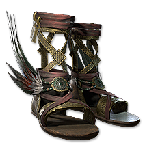 Feathered Sandals